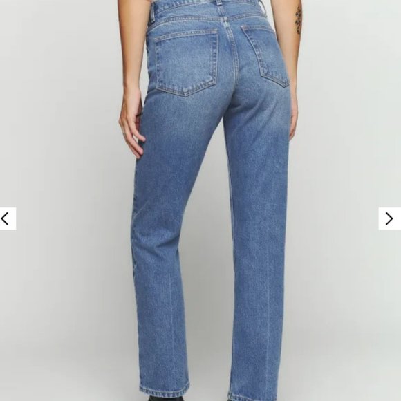 Cynthia Mid Rise Straight Jeans - Picture 2 of 4